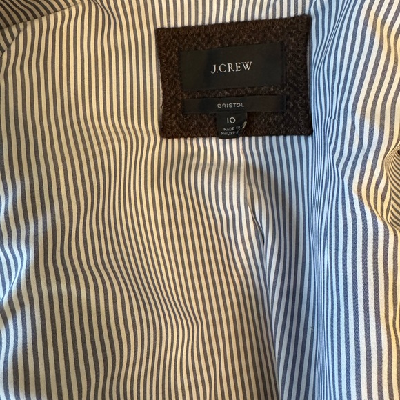 J. Crew Bristol Blazer in Chocolate Herringbone Wool - Picture 7 of 7